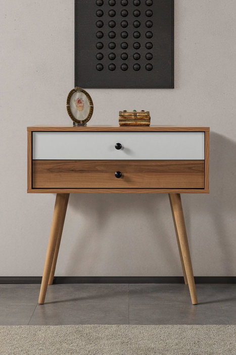 Hanah Home Vita 5207 Cómoda Nogal y Blanco Hanah Home Vita 5207 Cómoda Nogal y Blanco
